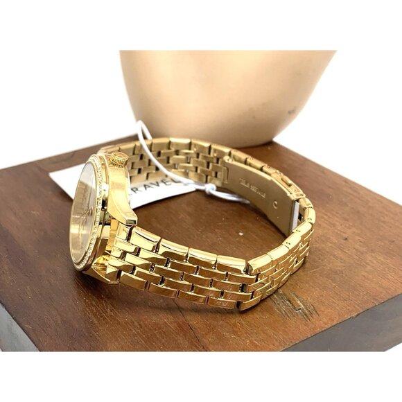 Caravelle By Bulova Women's Watch 44X101 Quartz Silver Dial Gold Steel 32mm - Picture 9 of 14